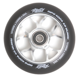 Ripot.lv Signature Pro Scooter ritenis 100mm Silver