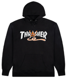 Thrasher x Toy Machine Hoodie Pyramid Black L size