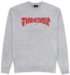 Thrasher Crewneck Chains by Daniel Shepard Grey L size