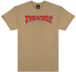 Thrasher T-shirt Chains by Daniel Shepard Tan XL size
