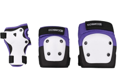 Cosmo ID Protective Triple Pad Set M Black Purple