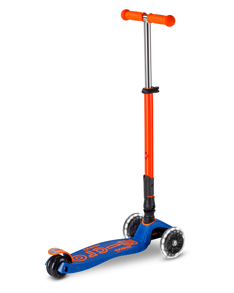 Micro Maxi Deluxe Foldable LED Neon самокат