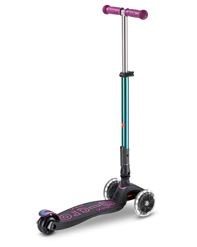 Micro Maxi Deluxe Foldable LED Neochrome scooter