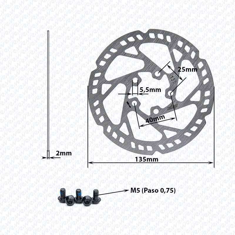 135 mm тормозной диск для скутера