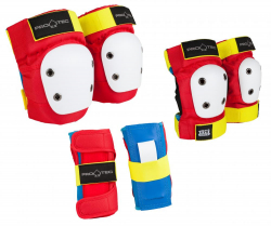 Pro-Tec Junior Street Gear Triple Pads Set Youth Medium Retro