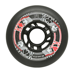 FR - ROUE STREET KINGS WHEELS BLACK 72mm