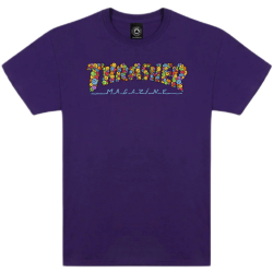 Thrasher T-shirt Smile by Spanky Purple L size