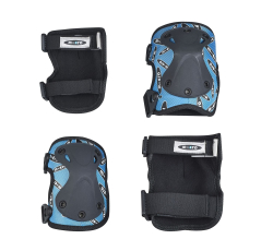 Micro Knee and Elbow Pads Set M Blue-Black