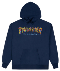 Thrasher Hoodie Smile by Spanky Navy L size