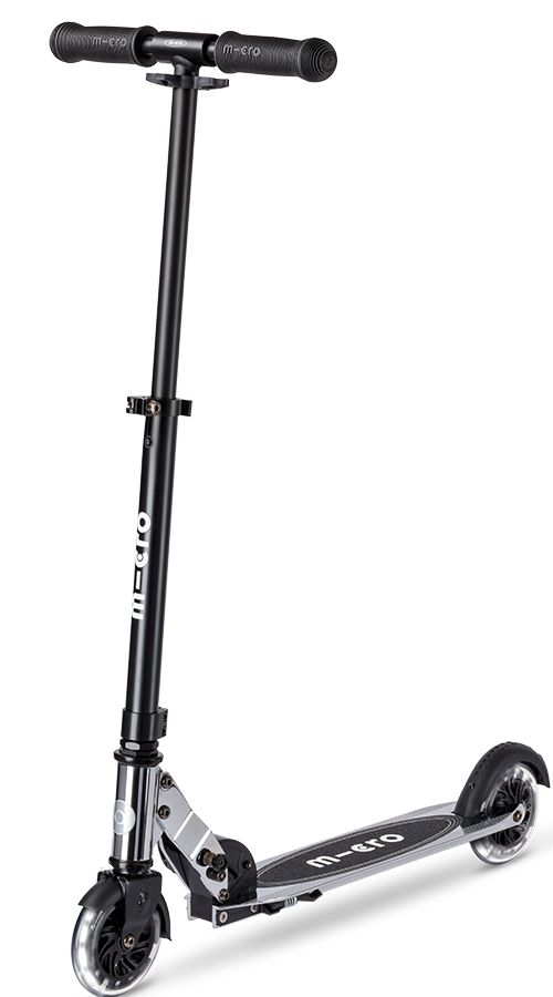 Micro Sprite LED Silverchrome scooter