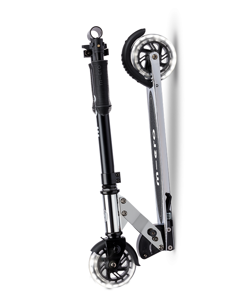 Micro Sprite LED Silverchrome scooter