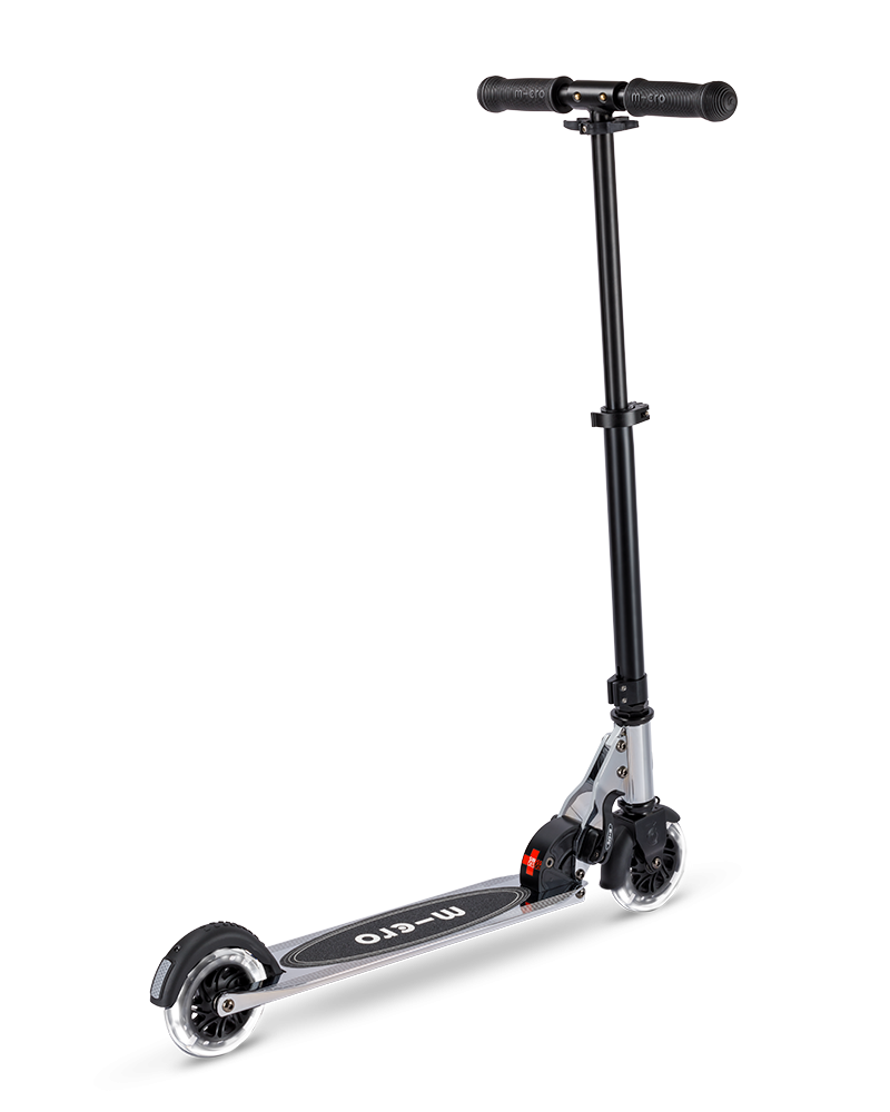 Micro Sprite LED Silverchrome scooter